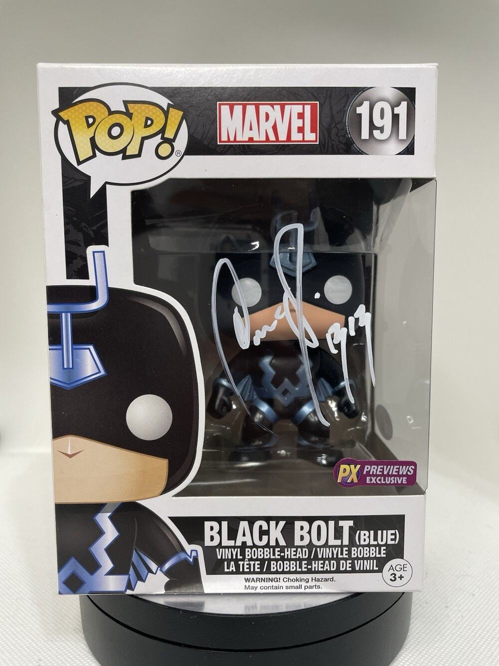 Funko Pop Black Bolt (Blue) 191 Signed By Anson Mount - JSA Certified